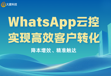 外贸人注意！WhatsApp云控系统真的让聊单效率翻倍了！